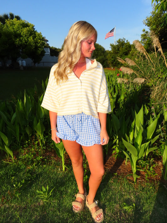 Butter Striped Knit Cardigan